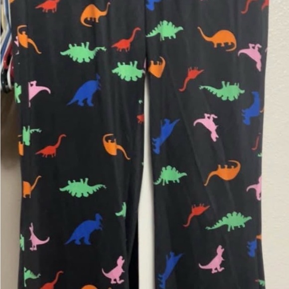 Black Pants with Multicolor Dinosaur Print - Picture 5 of 5